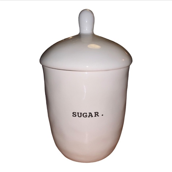 Rae Dunn Sugar Bowl Typewriter Ceramic Canister - Picture 1 of 6